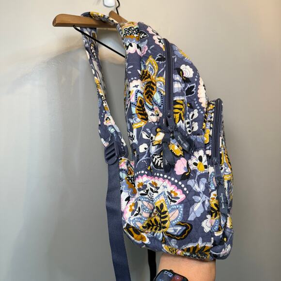 Vera Bradley Charmont Meadow Floral Print Large Campus Backpack - Picture 3 of 12